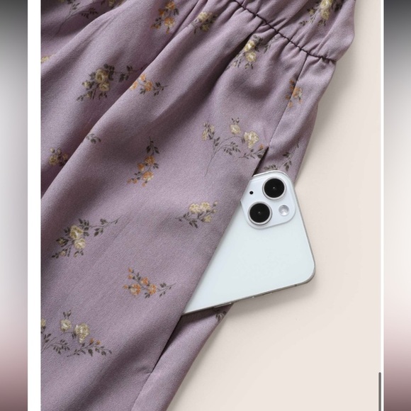 BloomChic Plus Size 3XL Ditsy Floral Wrap Ruffle Cap Sleeve Split Hem Dress us22 - Picture 4 of 7